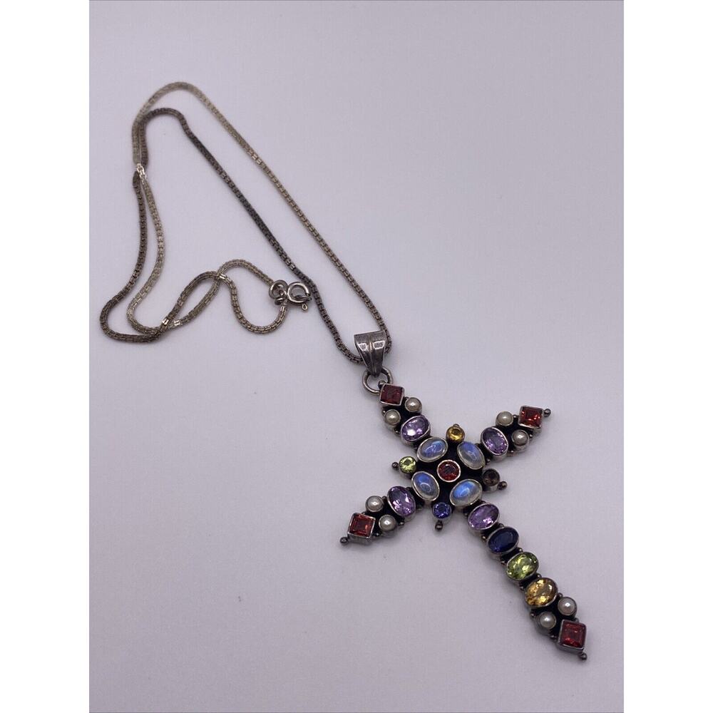 Nicki Butler 925 Sterling Silver cross Necklace